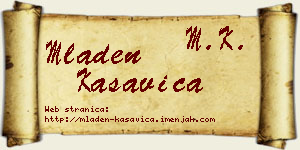 Mladen Kasavica vizit kartica
